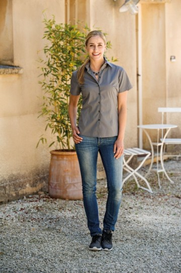 L&S Shirt Poplin Mix