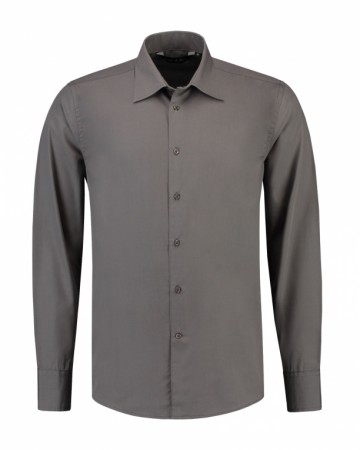 L&S Shirt Poplin Mix met LM