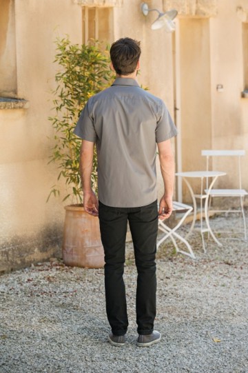 L&S Shirt Poplin Mix