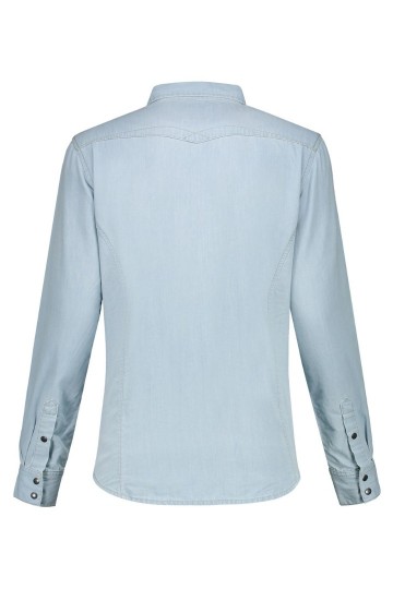 L&S Denim Shirt LM back