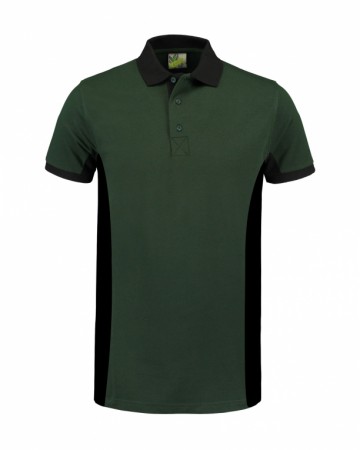 LEM4600 L&S Poloshirt bosgroen/zwart