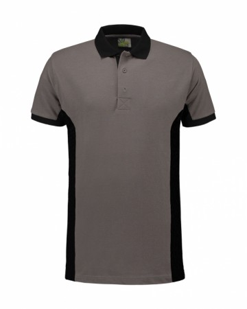 LEM4600 L&S Poloshirt parelgrijs/zwart