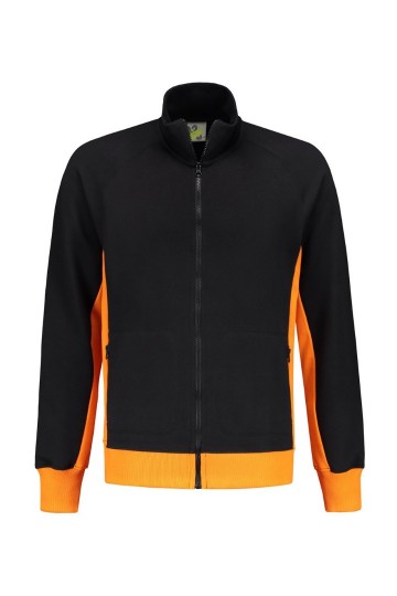 LEM4725 Cardigan Zwart/Oranje