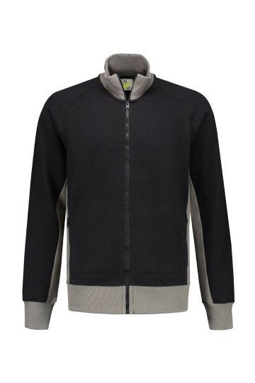 LEM4725 Cardigan Zwart/Parelgrijs