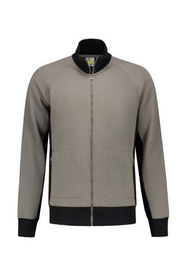 LEM4725 Cardigan Parelgrijs/Zwart