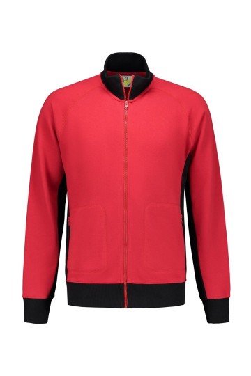 LEM4725 Cardigan Rood/Zwart