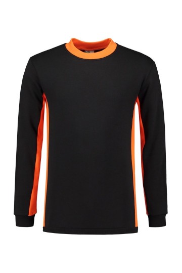LEM4750 Sweater Zwart/Oranje