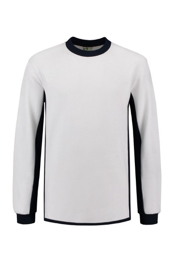 LEM4750 Sweater Wit/Donker marineblauw