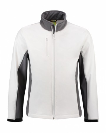 LEM4800 Softshell Jacket Wit/Parelgrijs