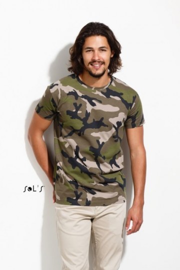 01188 Sol's Camo heren T-shirt