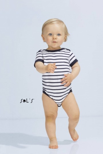 Sol's Miles gestreept Baby body