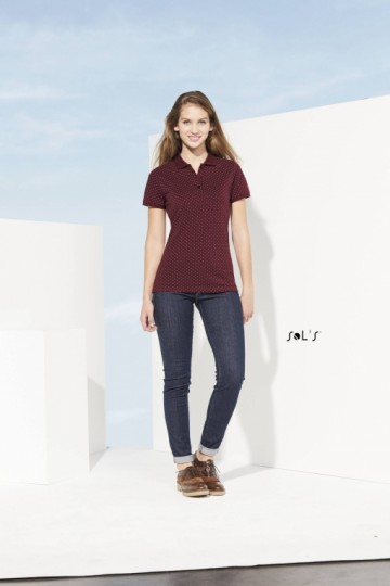 Sol's Brandy Women polo met bolletjes