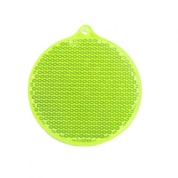 M117890 MBW voetgangers ronde reflector neon geel