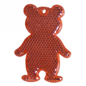 M117960 MBW voetgangersreflector Beer rood