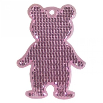 M117960 MBW voetgangersreflector Beer roze