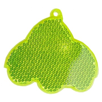 M118160 MBW voetgangersreflector Auto neon geel