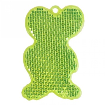 M118300 MBW voetgangersreflector Muis neon geel