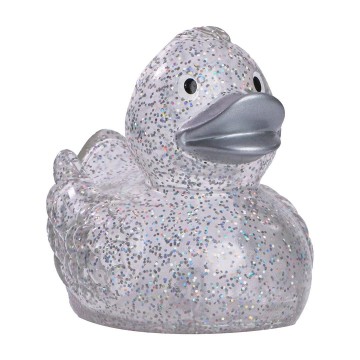 M131004 MBW Schnabels® Squeaky Duck glitter zilver