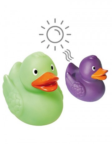 M131280 Schnabels® Squeaky Duck UV-Colour Change greenpurple