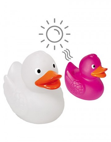 M131280 Schnabels® Squeaky Duck UV-Colour Change whitepink