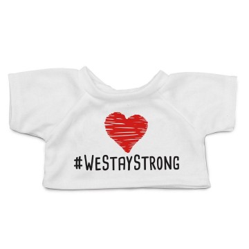 M140902 MBW T-shirt bedruktg met #westaystrong