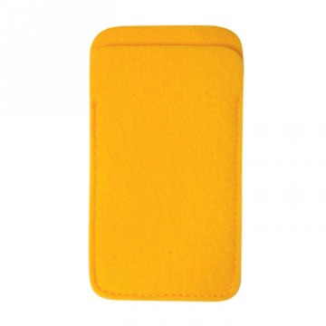 M144110 MBW Smartphone zakje van vilt geel