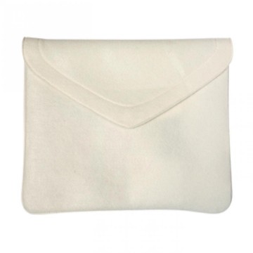 M144150 MBW Laptoptas van vilt gebroken wit