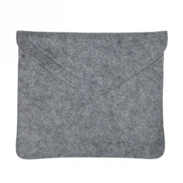 M144150 MBW Laptoptas van vilt lichtgrijs gemeleerd