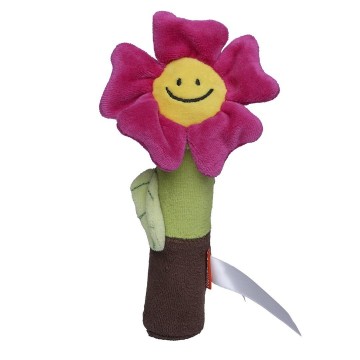 M160472 MBW Squeaky® knuffel bloem met piepfunctie
