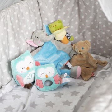 M160473 MBW Squeaky® knuffel kikker met piepfunctie