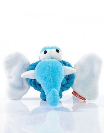 M170022 MBW MiniFeet® Dog Toy Knotted Animal Elephant blue