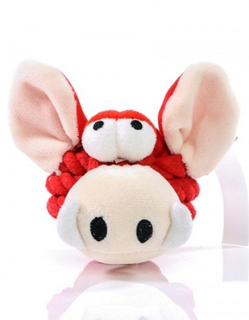 M170023 MBW MiniFeet® Dog Toy Knotted Animal Wild Boar red