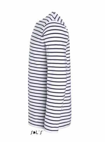 01402 Sol's Marine gestreept heren T-shirt met L