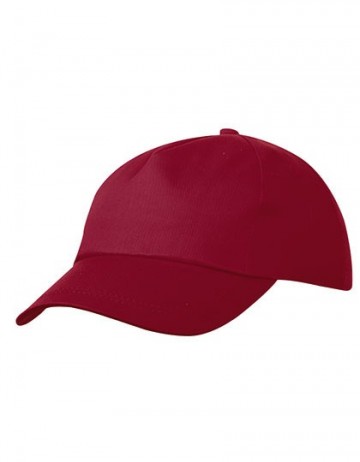 Myrtle Beach 5 panel promo cap MB001 wijnrood