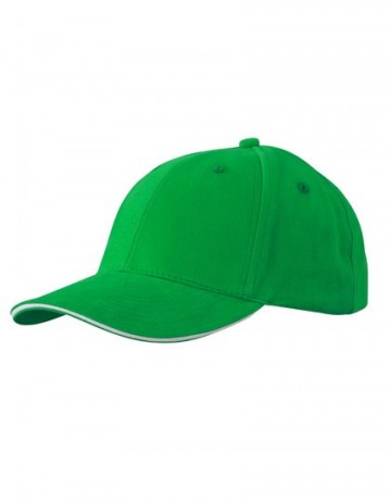 Myrtle Beach 6 panel Sandwich cap MB024 ferngroen-wit