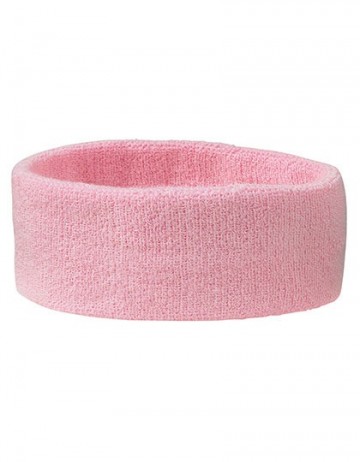Myrtle Beach badstof hoofdband MB042 lichtrose