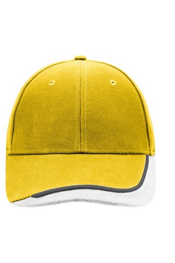 Myrtle Beach Half-Pipe sandwich cap MB049 zongeel wit lichtgrijs