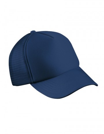 Myrtle Beach 5 panel polyester mesh cap MB070 marineblauw