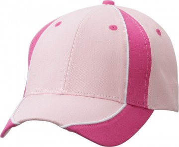 Myrtle Beach Club cap MB135 lichtroze roze wit