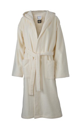 Myrtle Beach Functionele badjas met kap MB434 creme