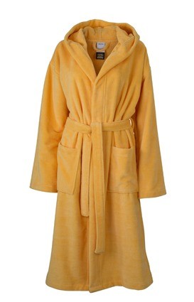Myrtle Beach Functionele badjas met kap MB434 warmgeel