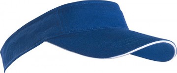 Myrtle Beach Sandwich Sunvisor MB6123 koningsblauw wit