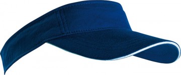 Myrtle Beach Sandwich Sunvisor MB6123 marineblauw wit