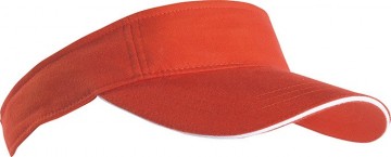 Myrtle Beach Sandwich Sunvisor MB6123 oranje wit