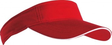 Myrtle Beach Sandwich Sunvisor MB6123 rood wit