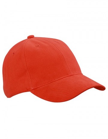 Myrtle Beach 6 panelen Softline Raver cap MB6126 grenadine rood