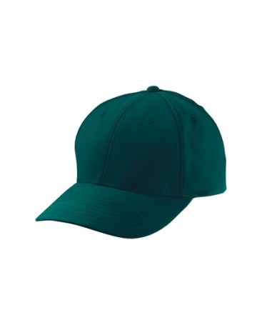 Myrtle Beach 6 panelen polyester peach cap MB6135 donker groen