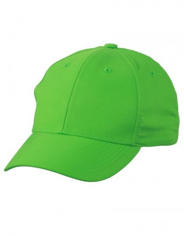 Myrtle Beach 6 panelen polyester peach cap MB6135 groen