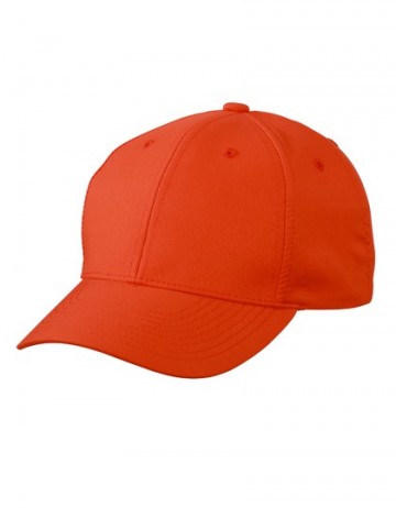 Myrtle Beach 6 panelen polyester peach cap MB6135 grenadine rood