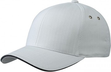 Myrtle Beach Flexfit® Ripstop Sandwich cap MB 6187 zilver zwart